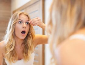 גברת עושה טעות על הגבה